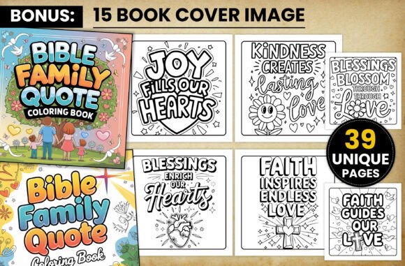 Bible Family Quote Coloring Pages: A Practical Resource for KDP Creators and Faith-Based Designers