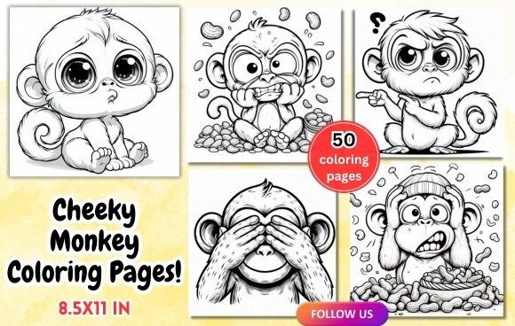 Cheeky Monkey Coloring Sheets: Playful Art That Sparks Joy and Focus