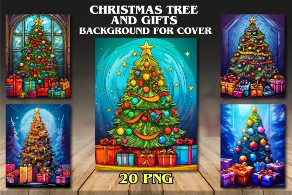 Christmas Tree and Gifts Backgrounds: Festive Design Magic for Real Projects