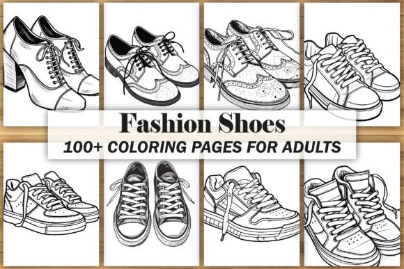 Fashion Shoes Coloring Pages