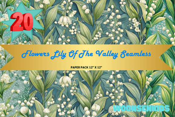 Flowers Lily of the Valley Seamless