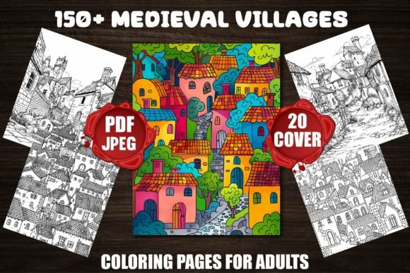 Medieval Villages Coloring Pages