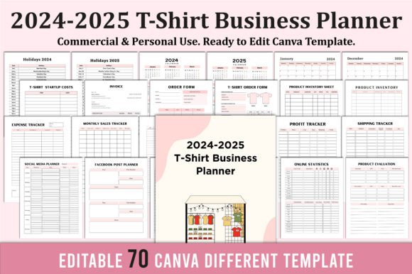 Streamline Your T-Shirt Business in 2024–25: Why the Canva-Editable Planner Is Becoming Essential for Creative Entrepreneurs