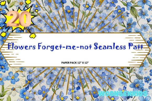 Top Flowers Forget-me-not Seamless: Watercolor Charm for Real Creative Work