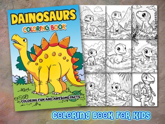 Unlock Creative Freedom: Dinosaur Coloring Pages & High-Resolution Book Cover Designs for KDP Authors