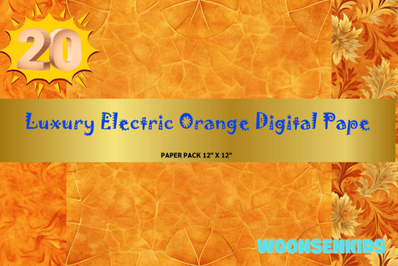 Why Designers and Entrepreneurs Are Choosing the Best Luxury Electric Orange Digital Paper Background Watercolor PNG KDP Digital Paper